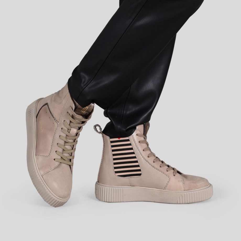 Crickit High Sneaker NIMA Suede Taupe