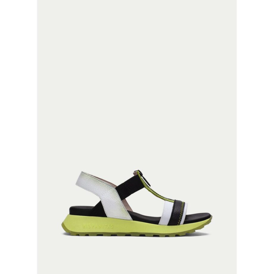 Hispanitas CHV243308 Plateau Sandale white kiwi black