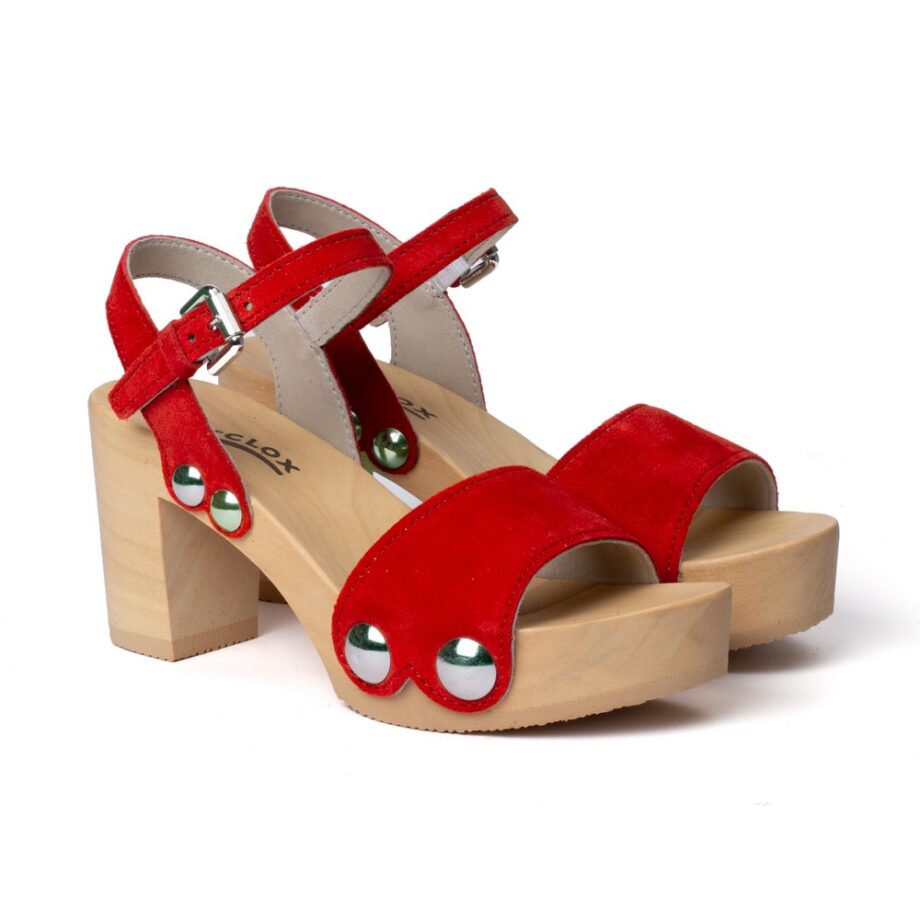 Softclox S3337 EILYN High Heel Sandalette kaschmir lipstick rot