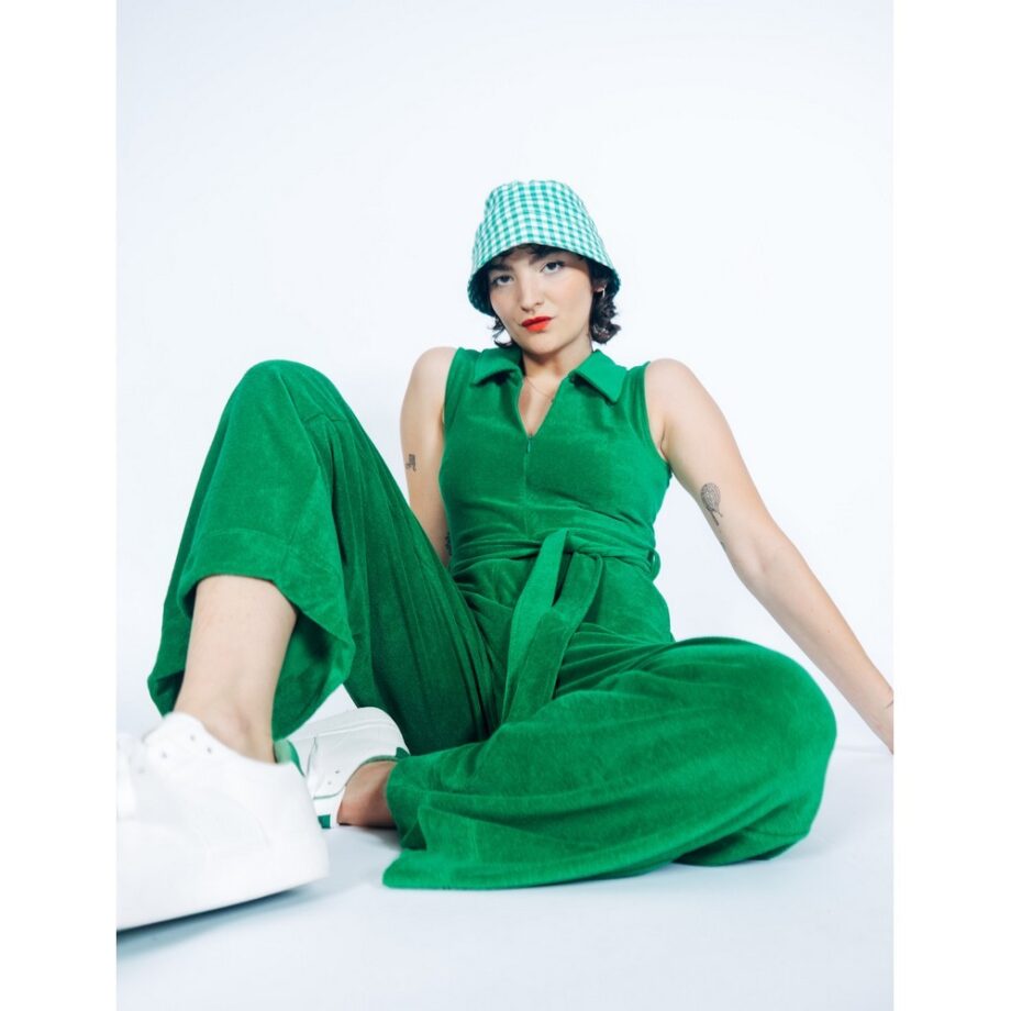 Mademoiselle Yeye 41520 Overall VIBIN’ RETRO JUMPSUIT grün