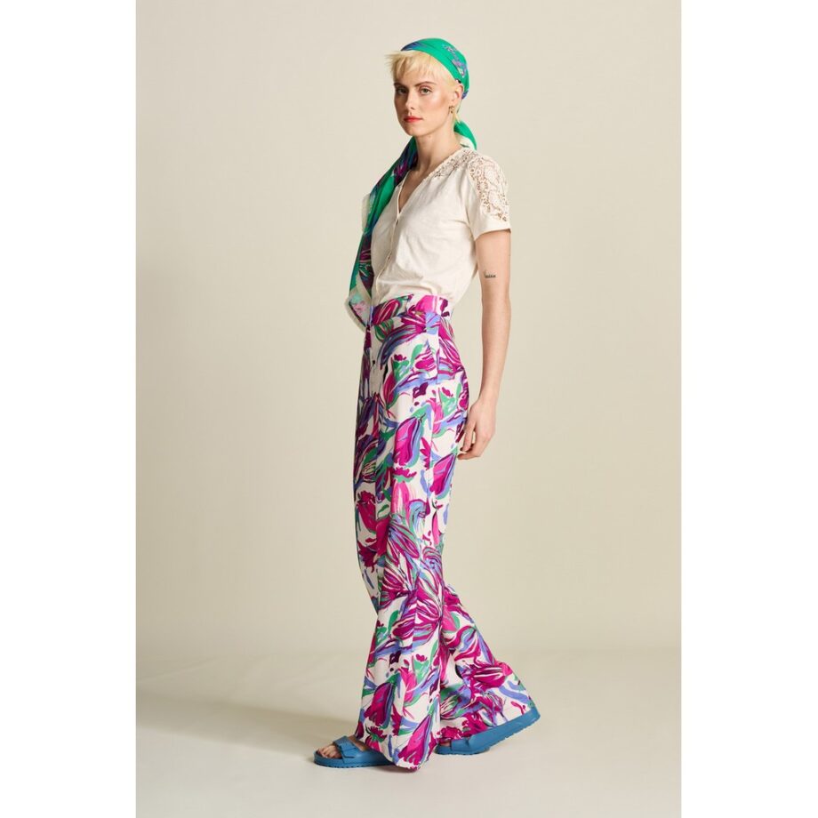 Pom Amsterdam SP7817 Hose PANTS Wide Leg Fiore di Zucca