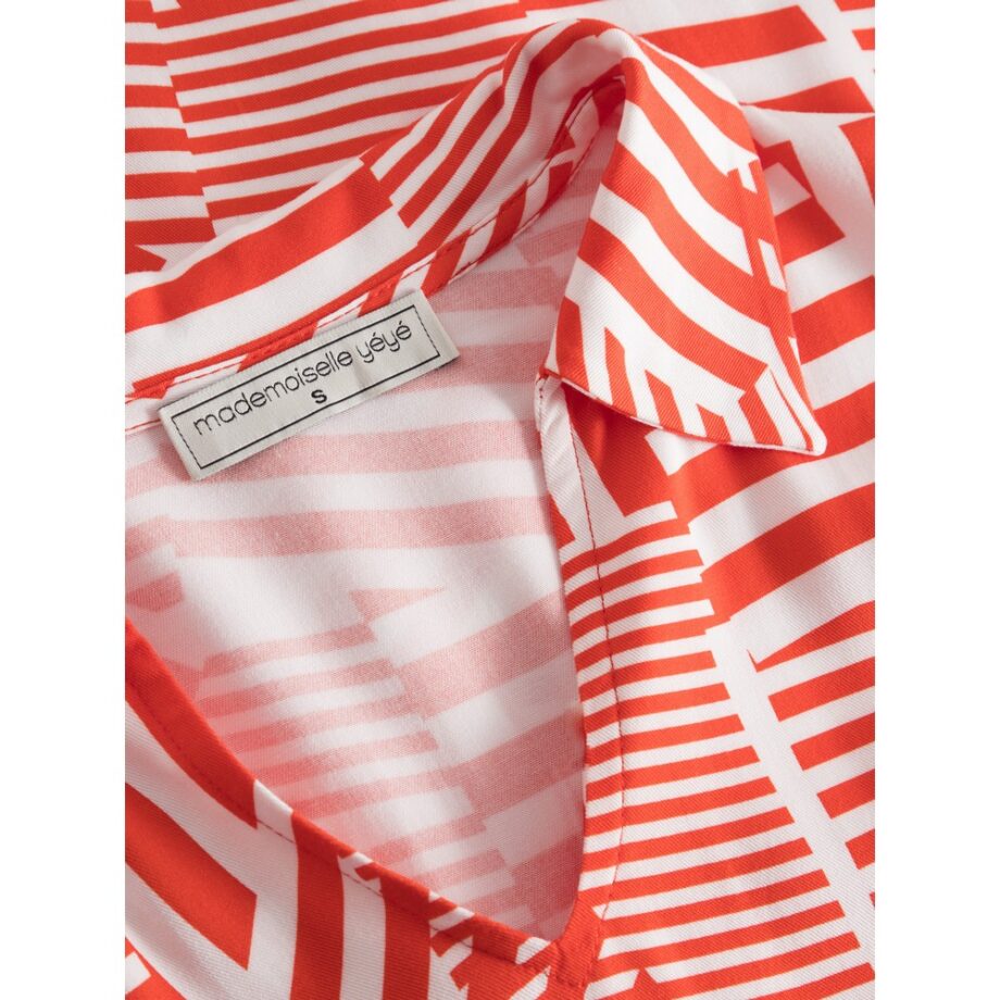 Mademoiselle Yeye 41104 Kleid Cheers To Me weirdo tomato