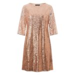 Ana Alcazar 040401 Kleid Paillettenkleid PAASA kupfergold multi
