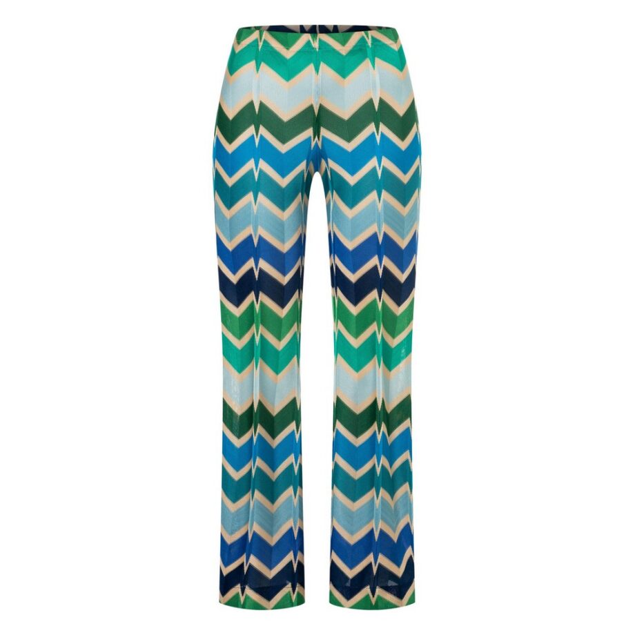 Ana Alcazar 050609 Cropped Hose POCCA mit Zickzackstrick multi