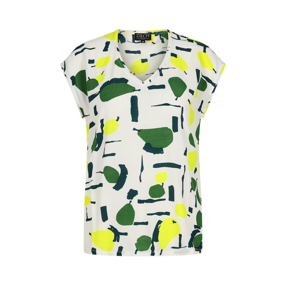 Zilch Top Blusentop pears off white