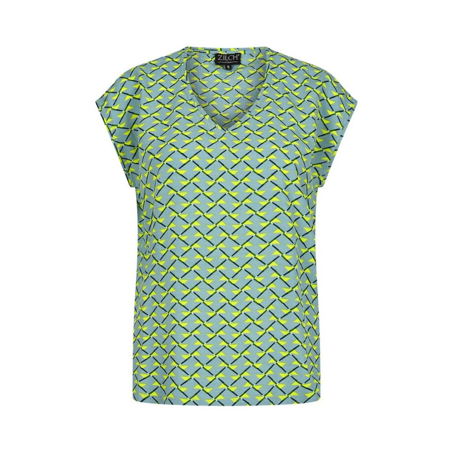 Zilch Top Blusentop rectangle lemon
