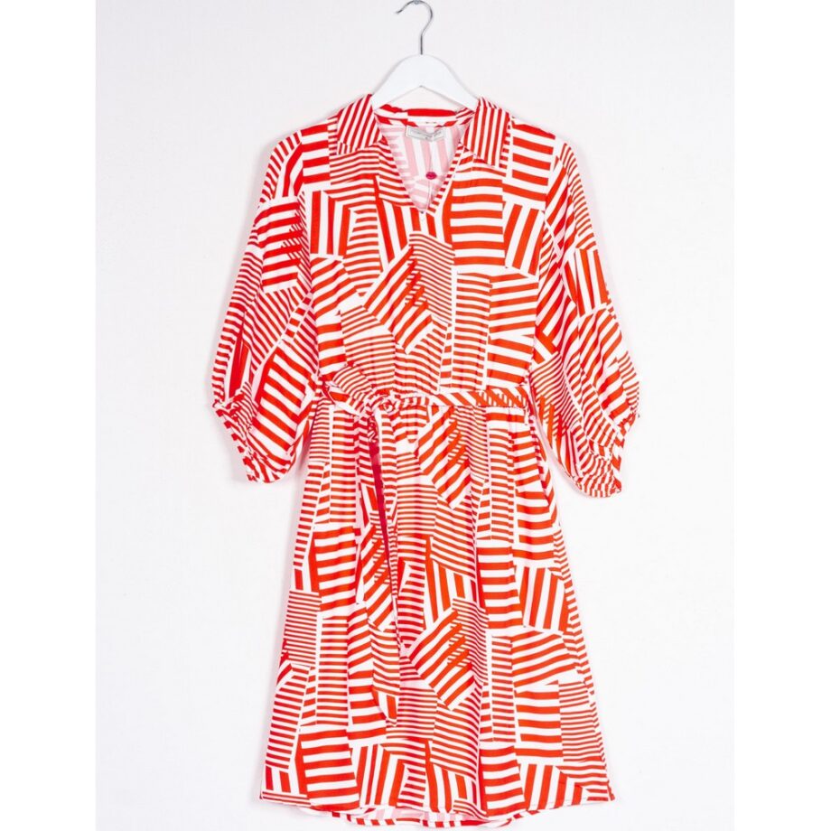 Mademoiselle Yeye 41104 Kleid Cheers To Me weirdo tomato