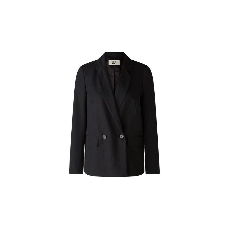Oui 87416 Blazer aus Lyocell schwarz black