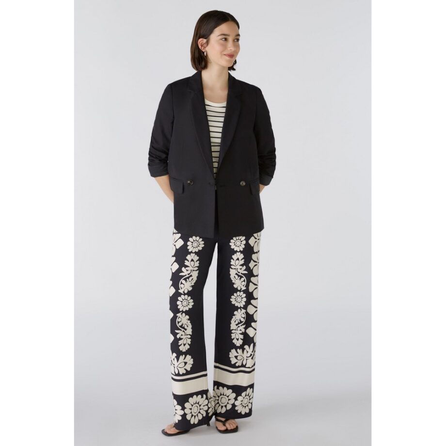 Oui 87416 Blazer aus Lyocell schwarz black