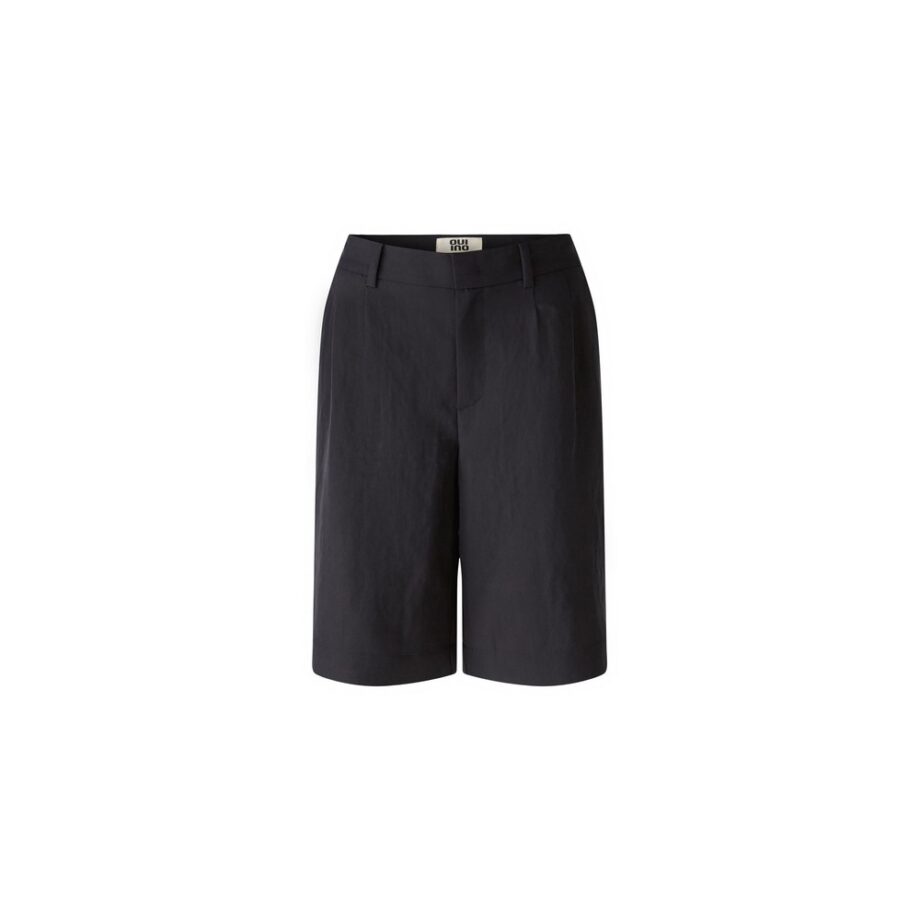 Oui 88223 Hose Bermuda aus Lyocell schwarz black