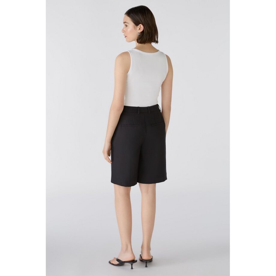 Oui 88223 Hose Bermuda aus Lyocell schwarz black