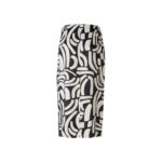 Oui 88412 Rock Wickelrock schwarz black offwhite