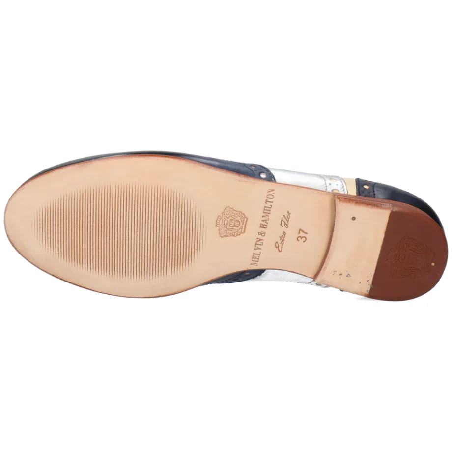 Melvin & Hamilton Schnürer Schnürschuhe OXFORD Shoes SONIA 1 blau silber