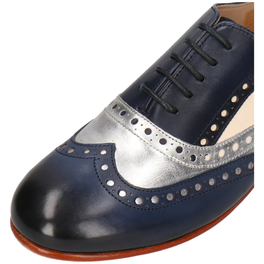 Melvin & Hamilton Schnürer Schnürschuhe OXFORD Shoes SONIA 1 blau silber