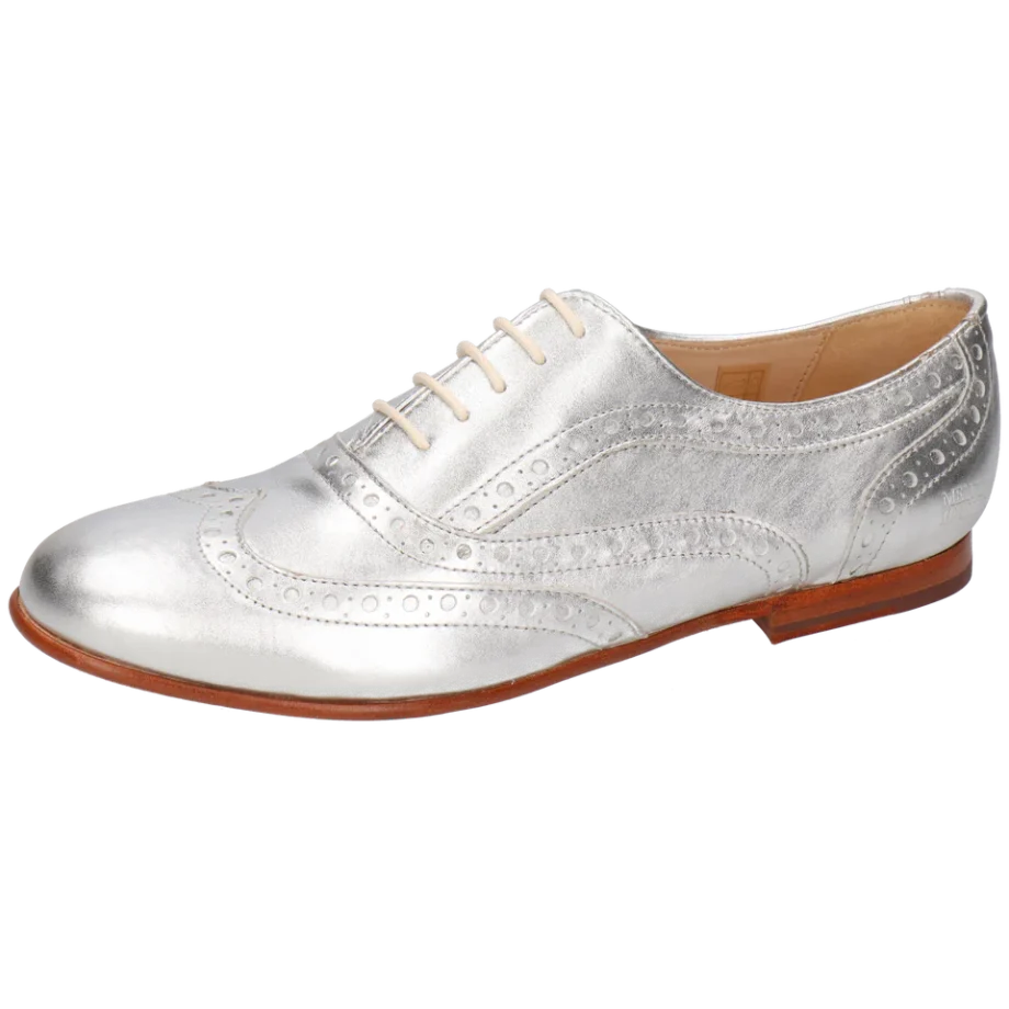 Melvin & Hamilton Schnürer Schnürschuhe OXFORD Shoes SONIA 1 silber