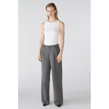 Oui 88775 Hose Nadelstreifenhose grey