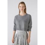 Oui 89949  Pullover grey grau