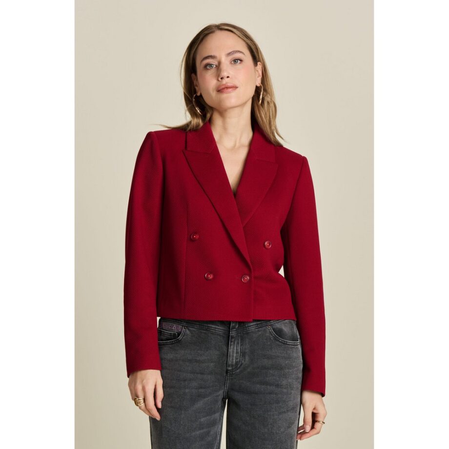 Pom Amsterdam SP8057 BLAZER - Burgundy Red Short