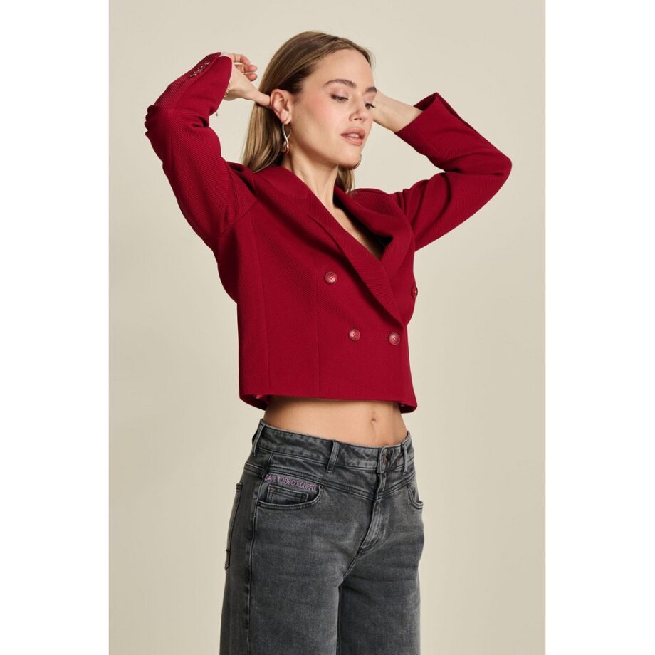 Pom Amsterdam SP8057 BLAZER - Burgundy Red Short