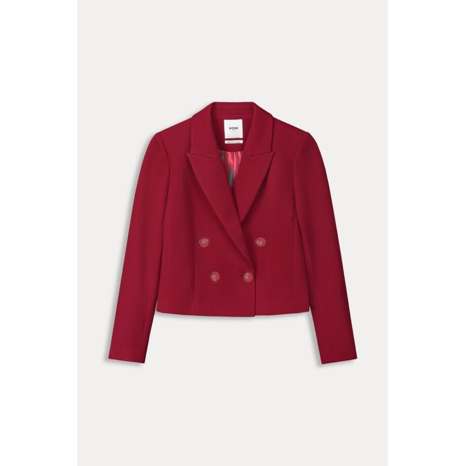 Pom Amsterdam SP8057 BLAZER - Burgundy Red Short