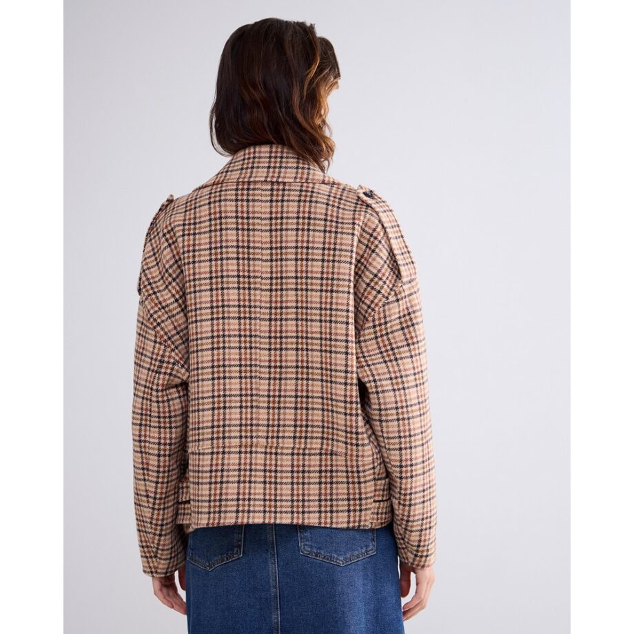 Summum 1S1195 karierte Jacke Wolljacke multi