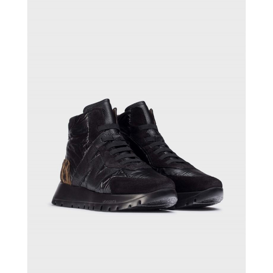 Wonders A-2471 High Sneaker ENGLAND schwarz leo black