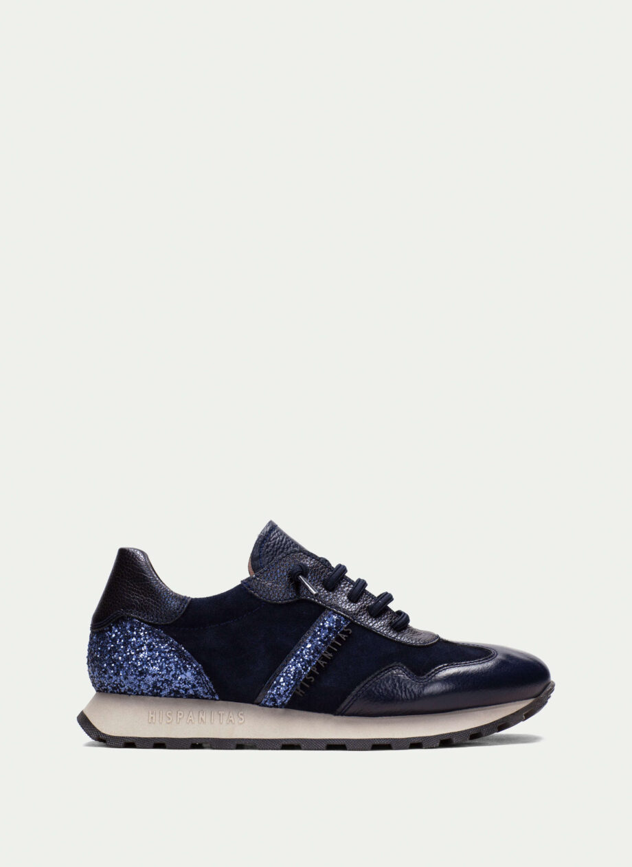 Hispanitas CHI243689 Sneaker Loira Blau-Glitter blau multi
