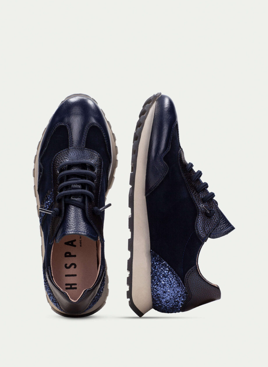 Hispanitas CHI243689 Sneaker Loira Blau-Glitter blau multi