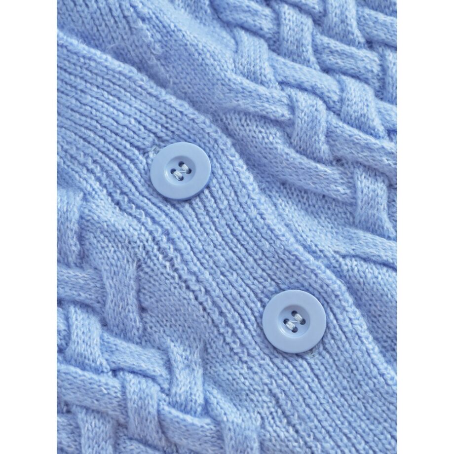 Mademoiselle Yeye 42308 Cardigan aus flauschigem Grobstrick Heavenly Cardigan cornflower blue