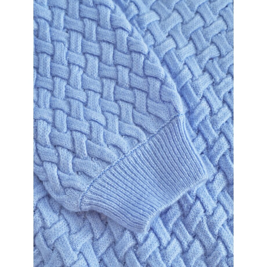 Mademoiselle Yeye 42308 Cardigan aus flauschigem Grobstrick Heavenly Cardigan cornflower blue