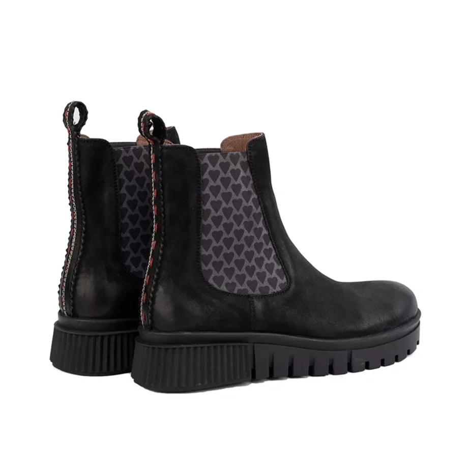 Crickit NAELLE Stiefelette Chelsea Boot schwarz grau