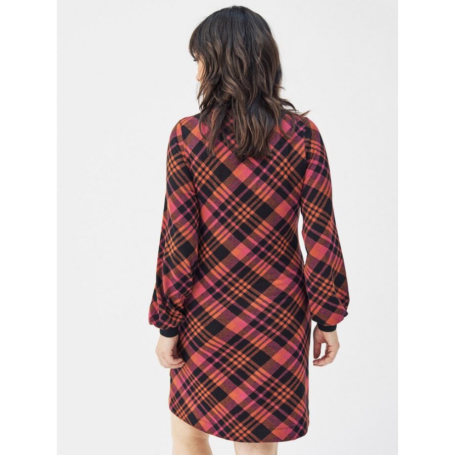 Mademoiselle Yeye 42109 A-Linien Kleid aus Strick Jacquard Laid-back Chic Dress