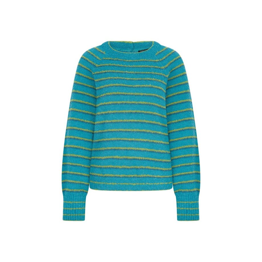 Zilch Pullover Sweater Buttons 42BOU30.086 türkis