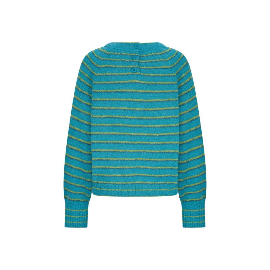Zilch Pullover Sweater Buttons 42BOU30.086 türkis