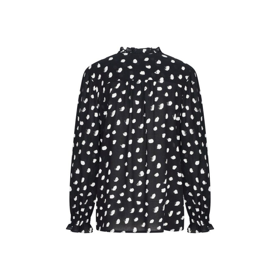 Zilch 42RAC15.056P Bluse BLOUSE FANCY polkadot black