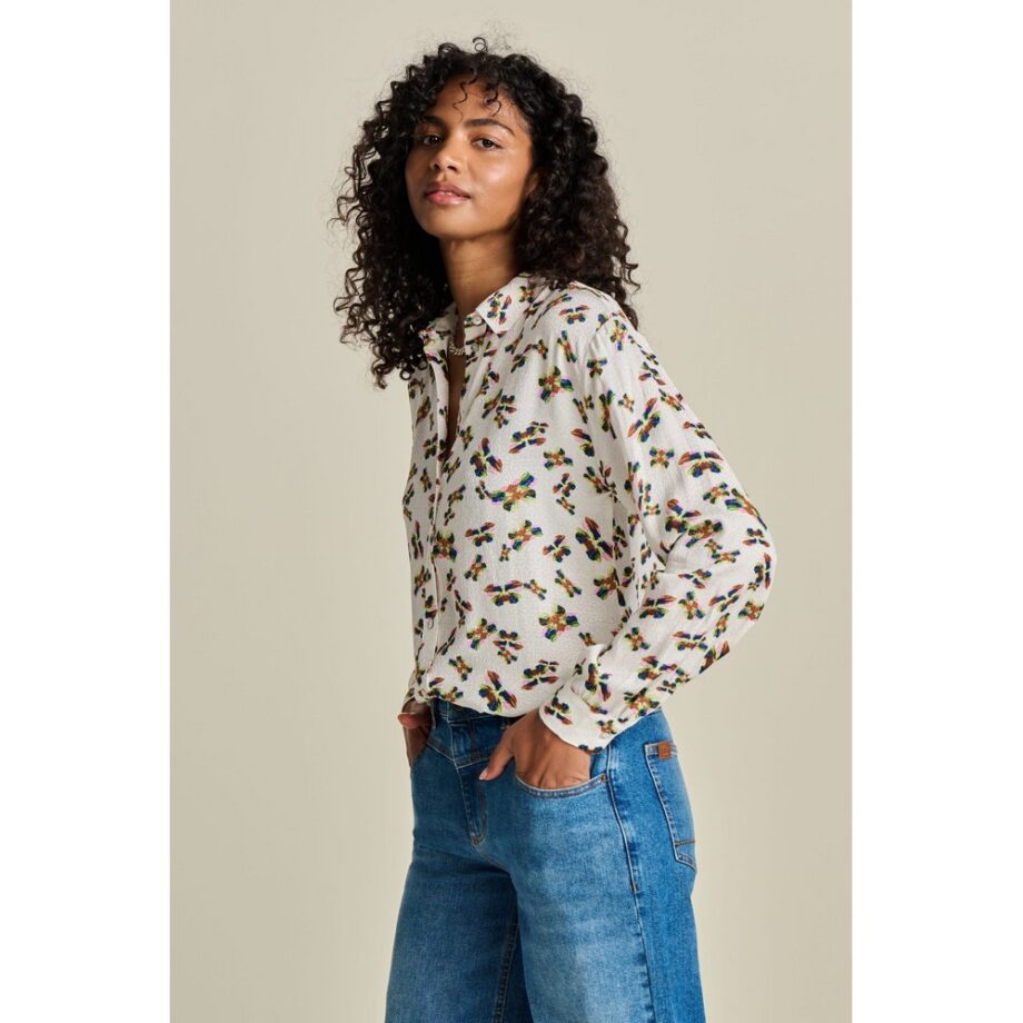 Pom Amsterdam SP7929 Bluse BLOUSE - Milly Butterfly Ecru