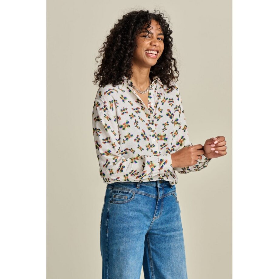 Pom Amsterdam SP7929 Bluse BLOUSE - Milly Butterfly Ecru