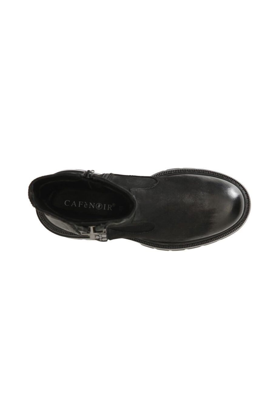 CAFèNOIR C1FB7001 Stiefelette schwarz mit Maxi-Reißverschluss