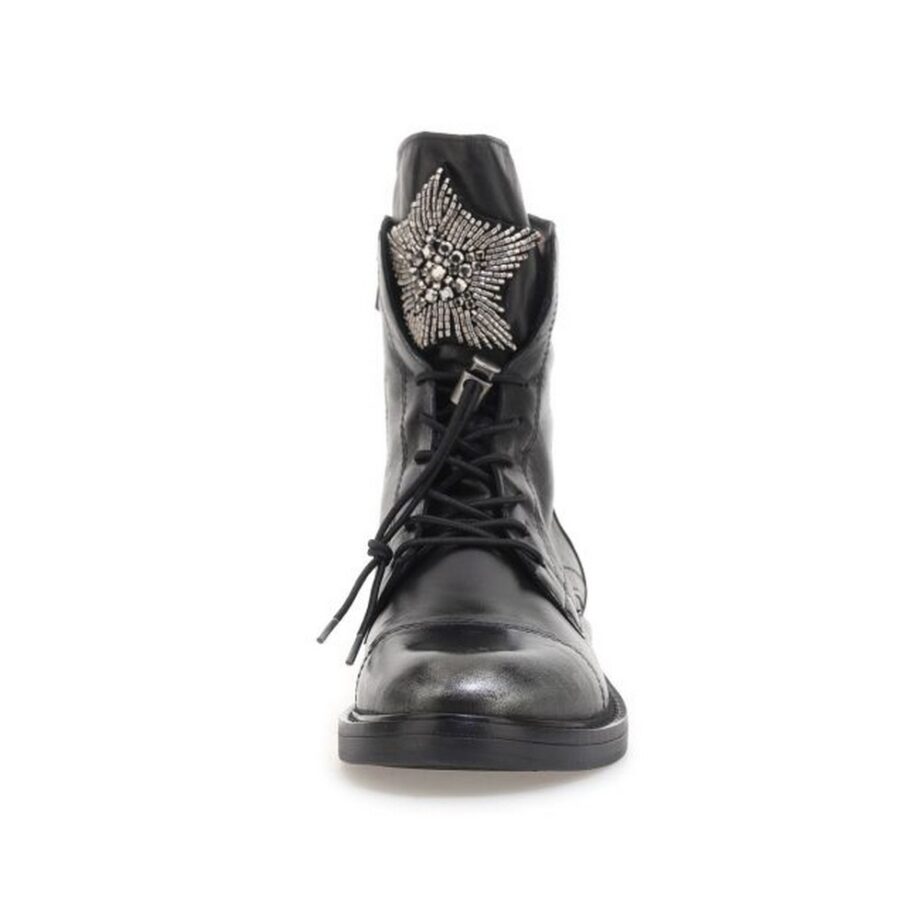 Mjus M77277 DOBLE Stiefelette Boots dunkelsilber schwarz black