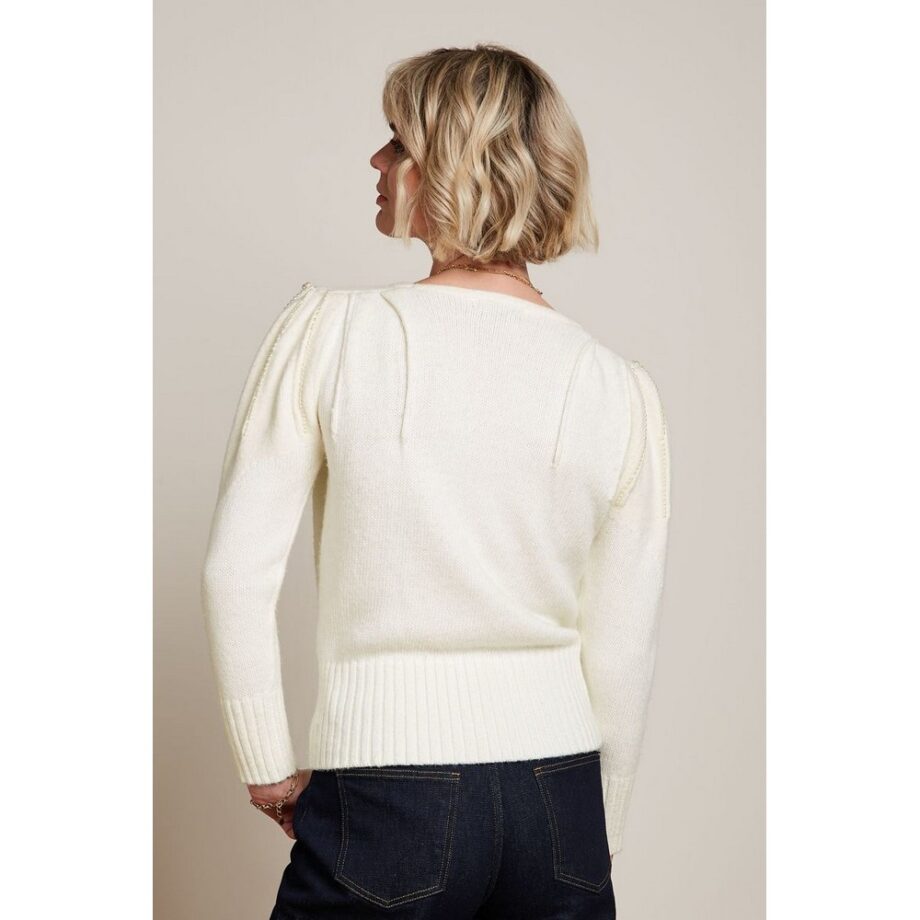 King Louie 09162 Pullover Alex Knit Top Eighties cream