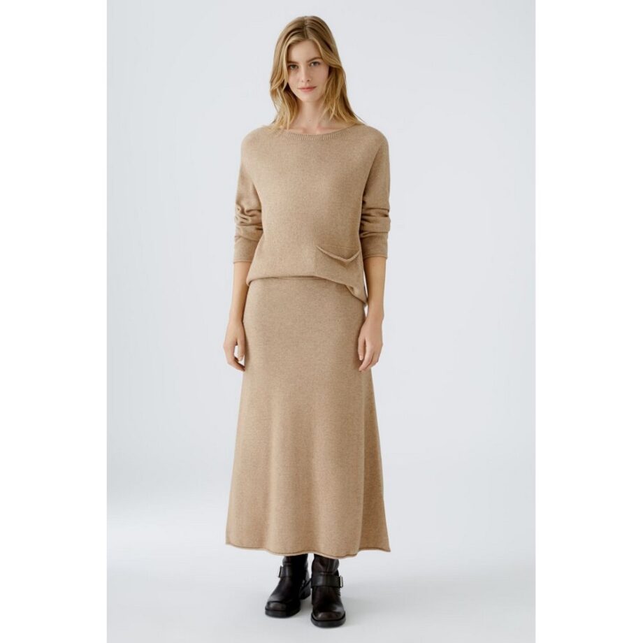 Oui 89850 Rock Strickrock beige mel
