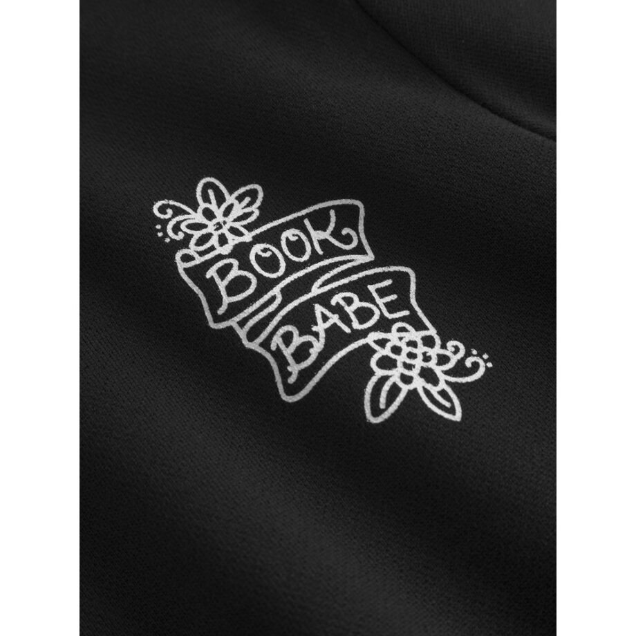 Mademoiselle Yeye G42233 Sweatshirt mit Brustprint aus Bio-Baumwolle Book Babe GOTS Sweater