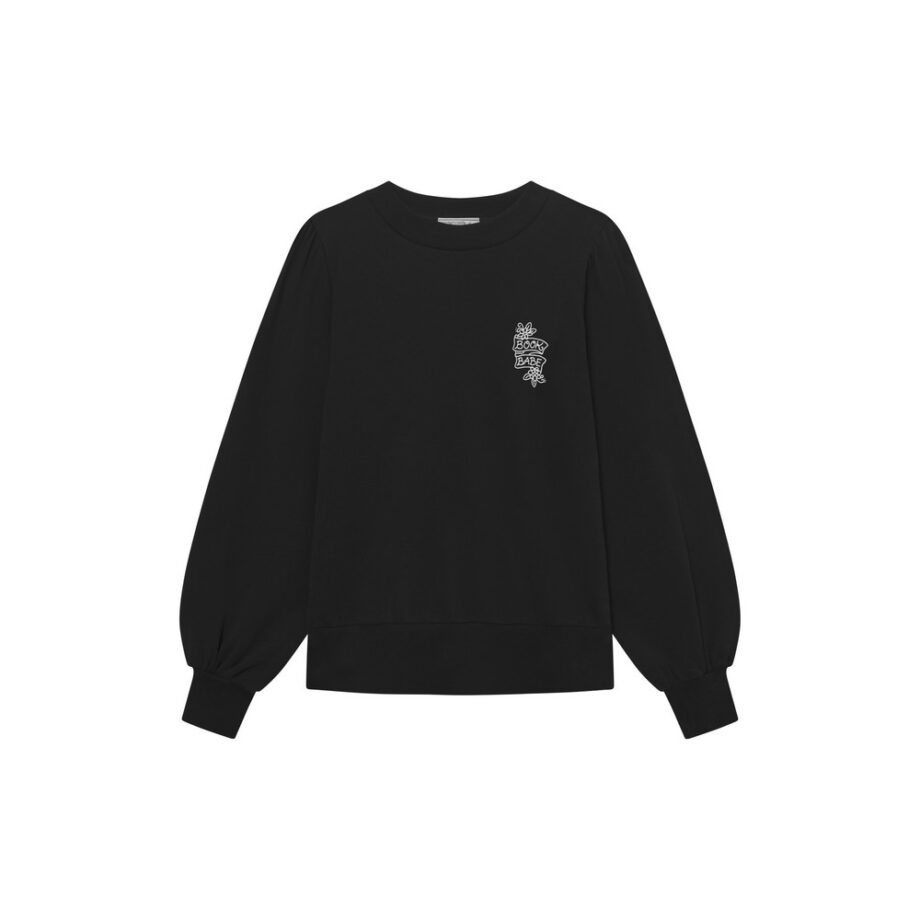 Mademoiselle Yeye G42233 Sweatshirt mit Brustprint aus Bio-Baumwolle Book Babe GOTS Sweater