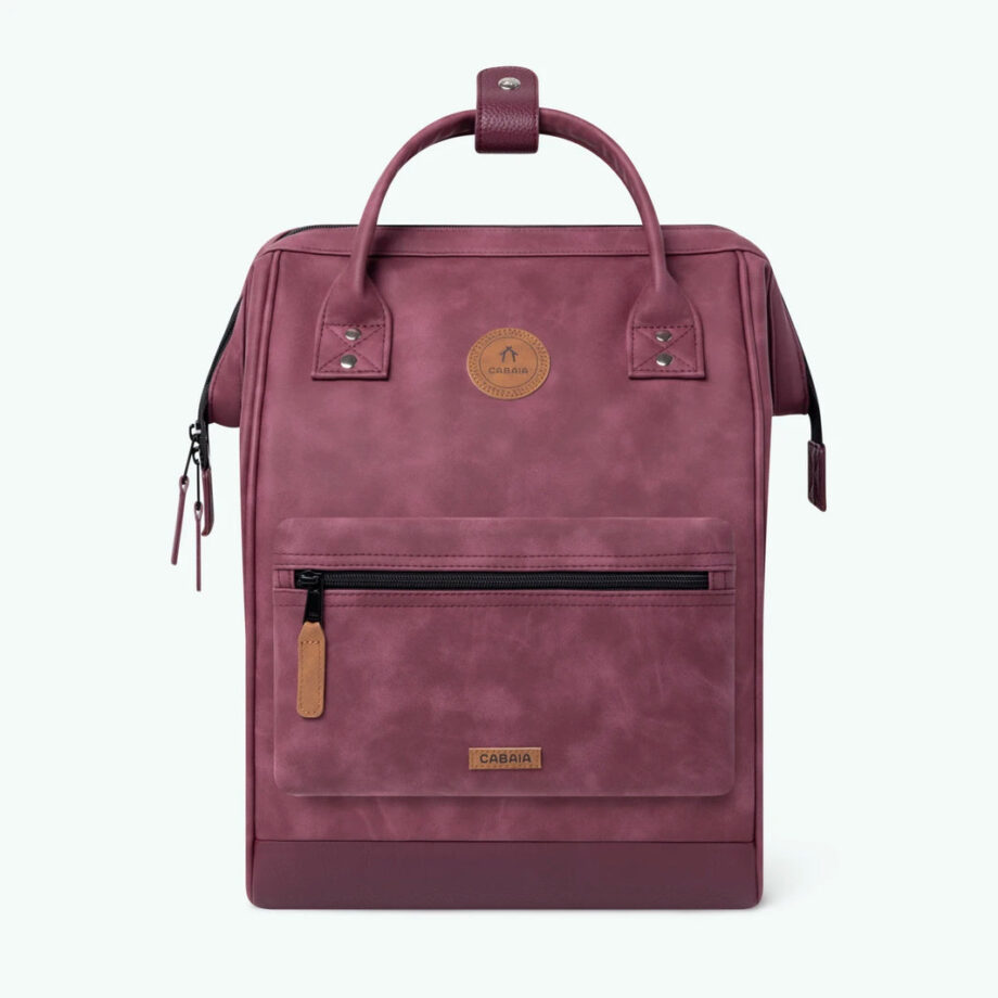 Cabaia mittelgroßer Rucksack Backpack DELHI bordeaux rot