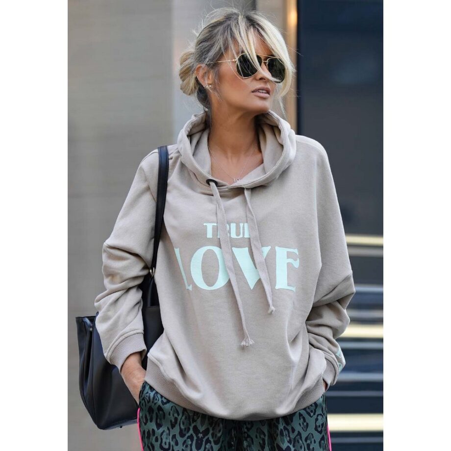 Miss Goodlife MG9408 Hoodie True Love – sand mint