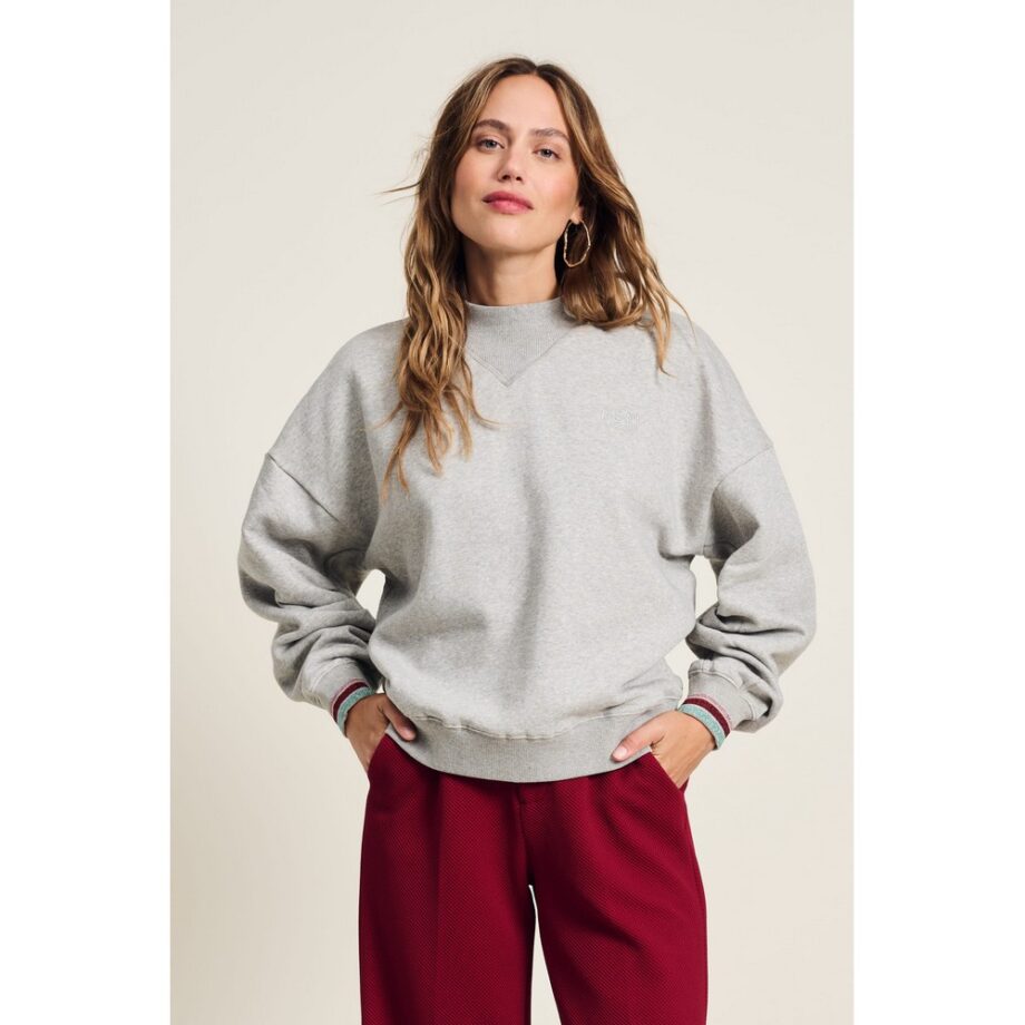 Pom Amsterdam SP7989 SWEATER - Grey Melange