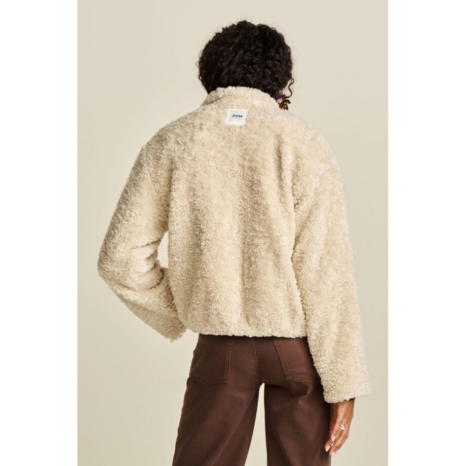 Pom Amsterdam SP8013 Felljacke JACKET - Teddy Ecru