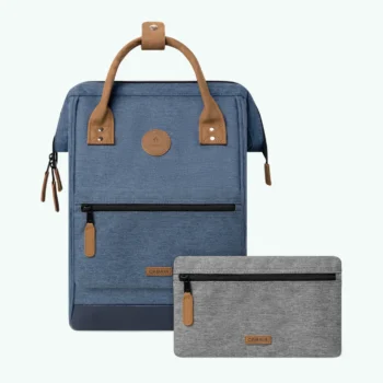 Cabaia mittelgroßer Rucksack Backpack PARIS blau meliert
