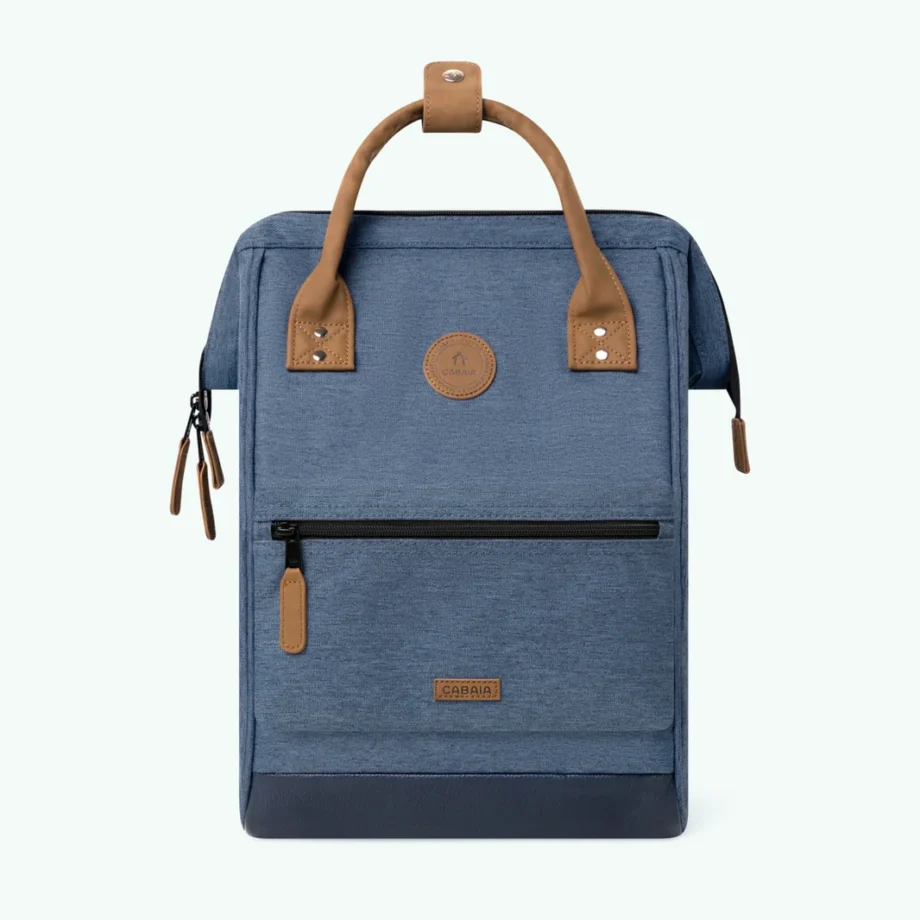 Cabaia mittelgroßer Rucksack Backpack PARIS blau meliert