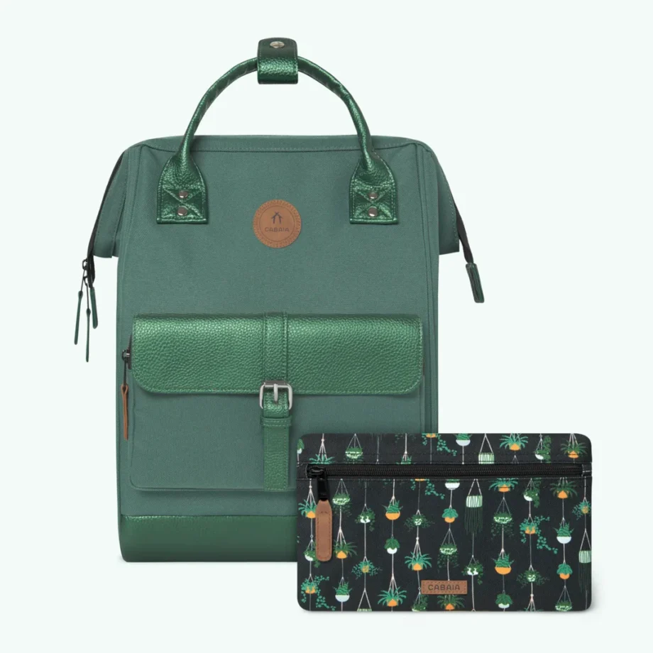 Cabaia kleiner Rucksack Backpack LEON grün